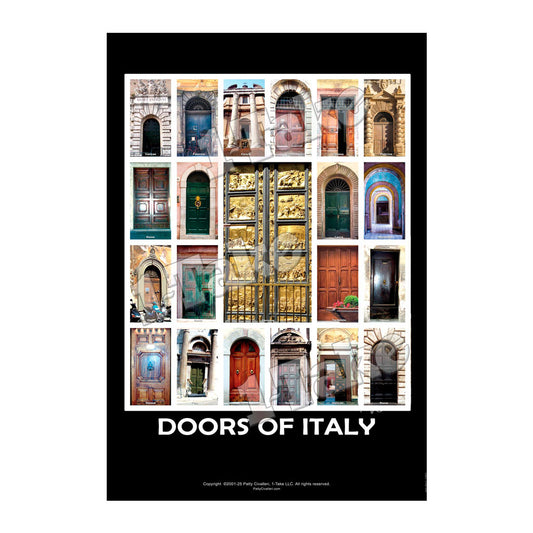 DOORS of ITALY Poster 13 x 19in