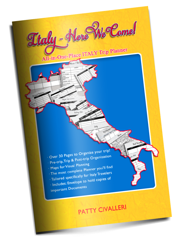 Italy travel planner book by Patty Civalleri
