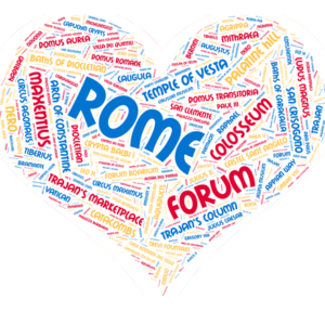 Heart-shaped Stickers - ROME - 4pk Large